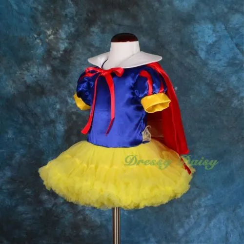 FC031 Snow White Fancy Dress Cape Dance Costume Party Halloween Baby Girl Size 9 Months - 5