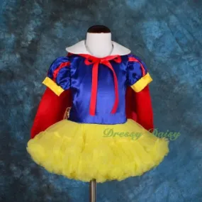 FC031 Snow White Fancy Dress Cape Dance Costume Party Halloween Baby Girl Size 9 Months - 5