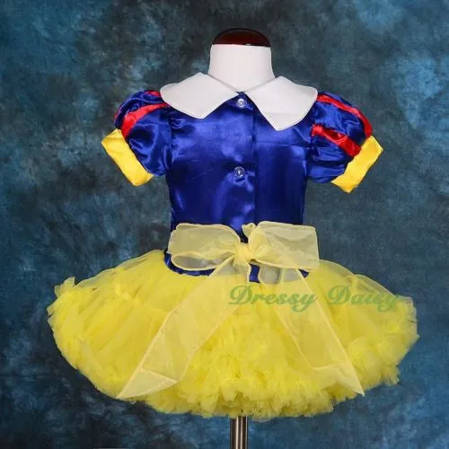 FC031 Snow White Fancy Dress Cape Dance Costume Party Halloween Baby Girl Size 9 Months - 5