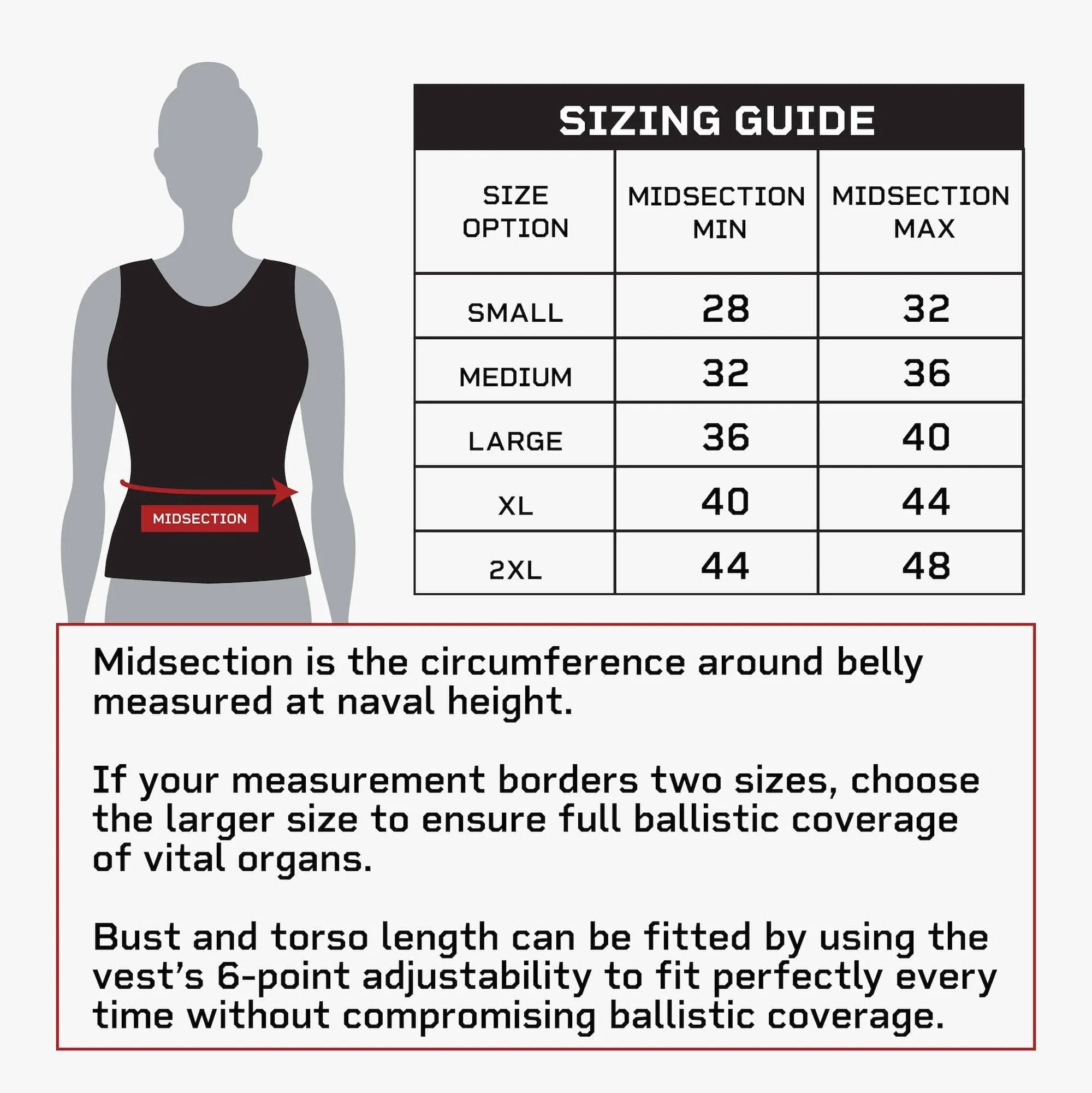 Female Concealable Armor Vest - Level IIIA