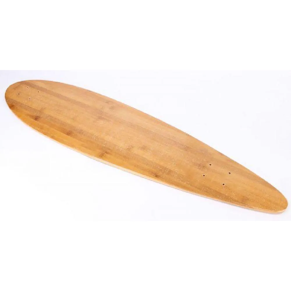 Fiberglass Bamboo Flex 38" Pintail Longboard Deck