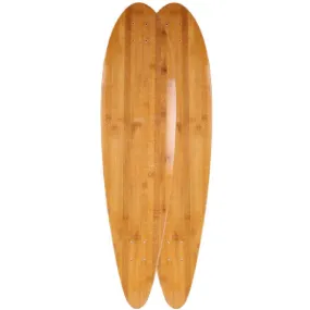 Fiberglass Bamboo Flex 38" Pintail Longboard Deck