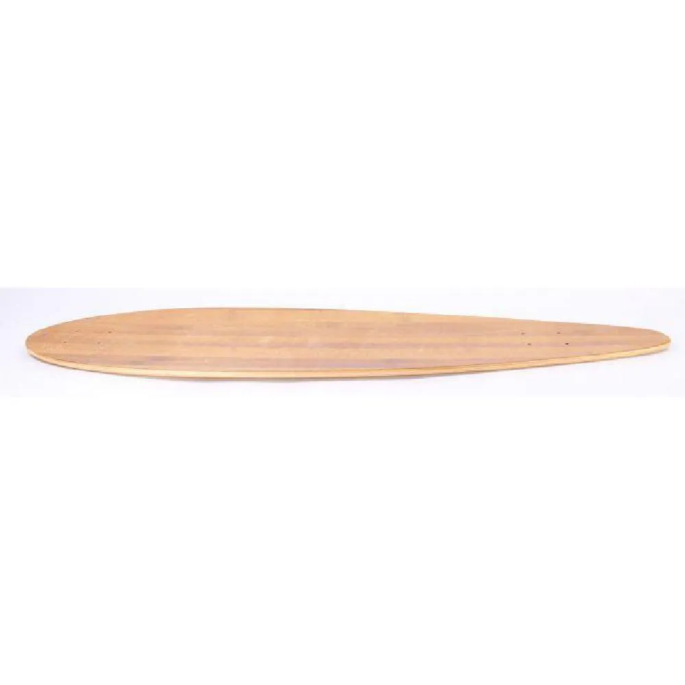 Fiberglass Bamboo Flex 38" Pintail Longboard Deck