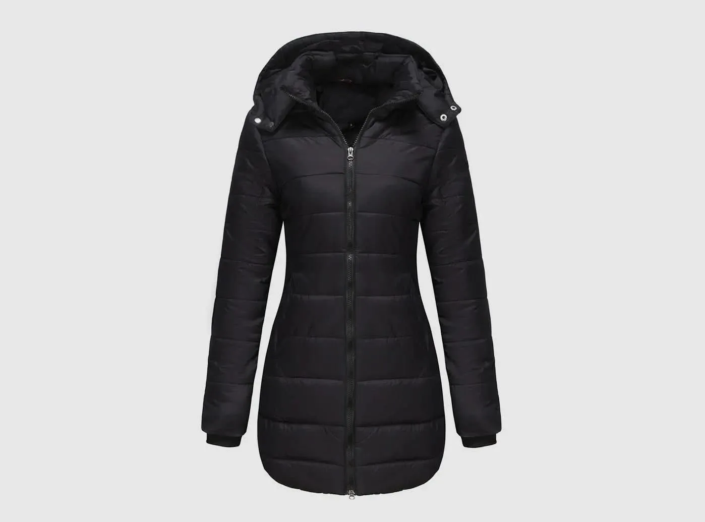 FitVille Women's Detachable Hood Parka