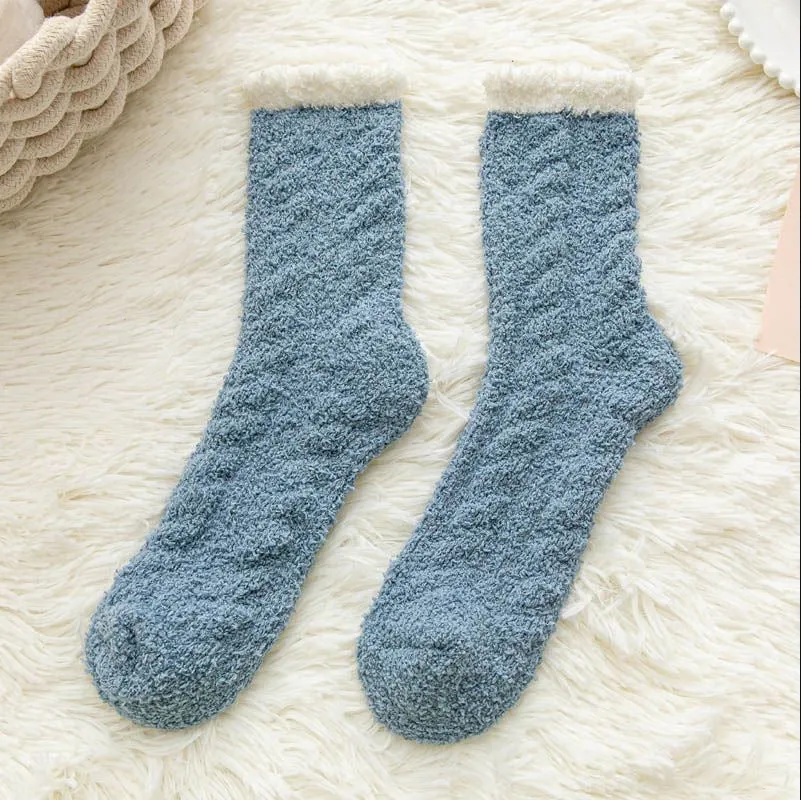 Fleece extra thick sleeping socks