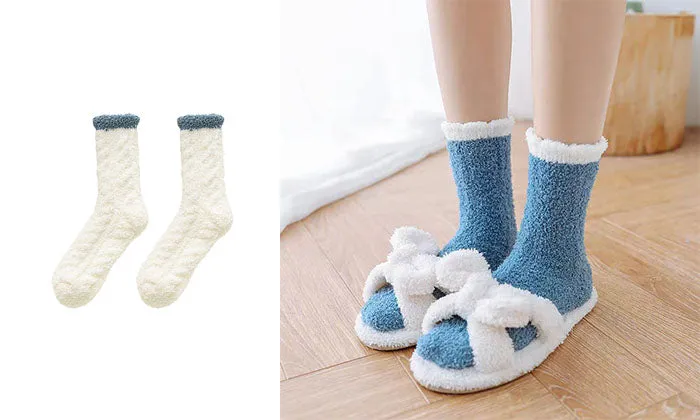 Fleece extra thick sleeping socks