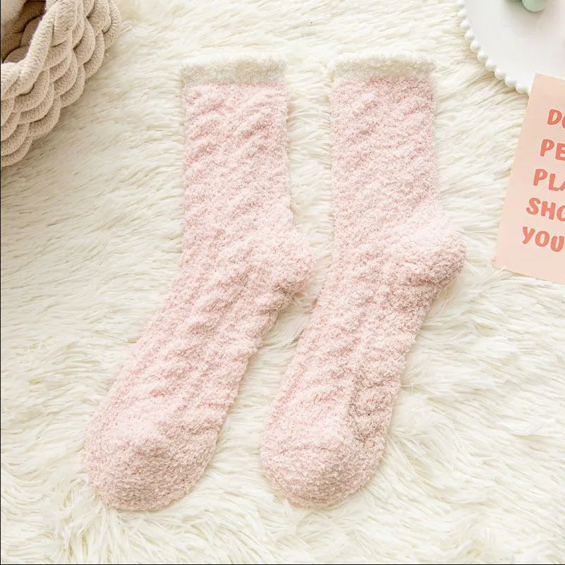 Fleece extra thick sleeping socks