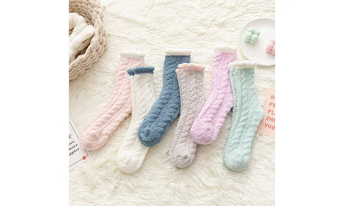 Fleece extra thick sleeping socks