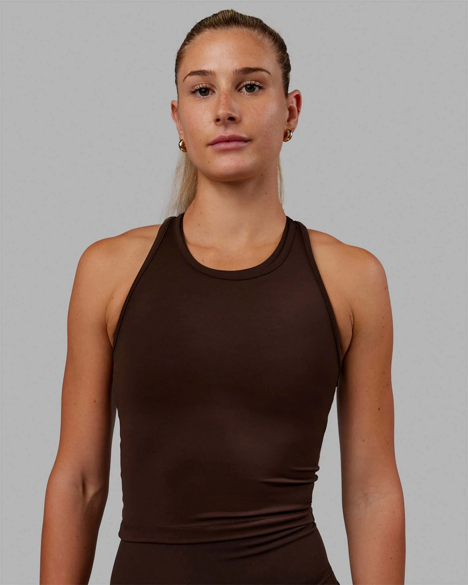 Flow Racerback Tank - Dark Chocolate