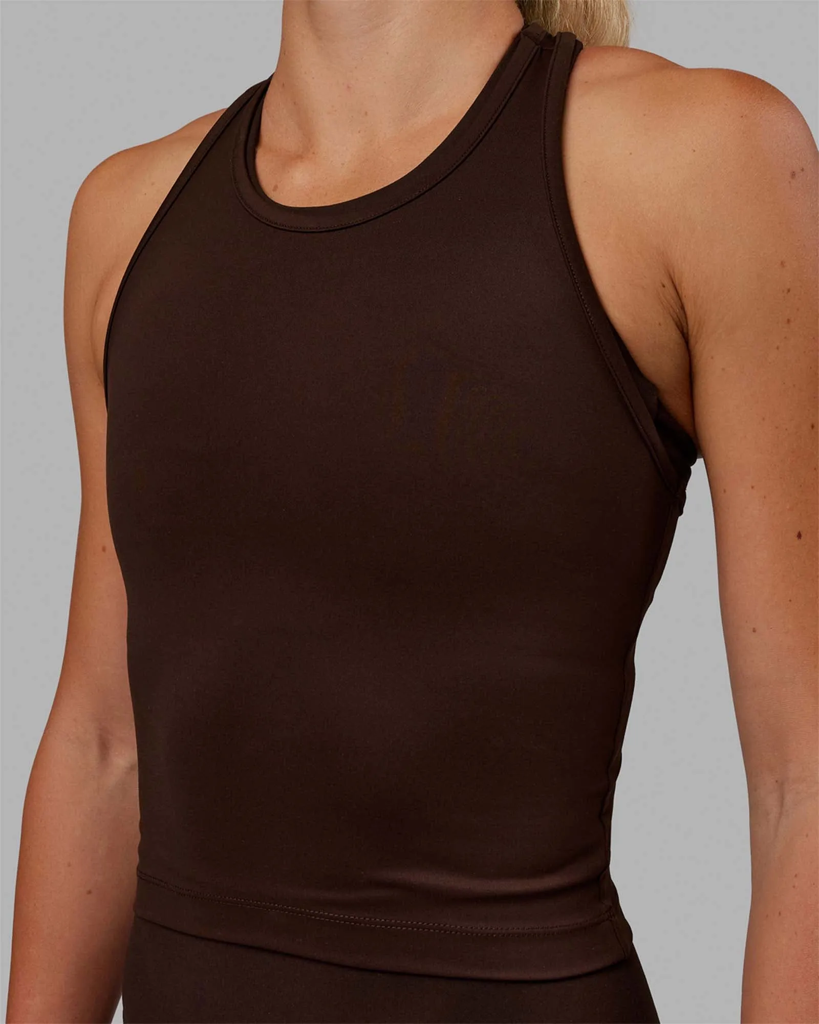 Flow Racerback Tank - Dark Chocolate