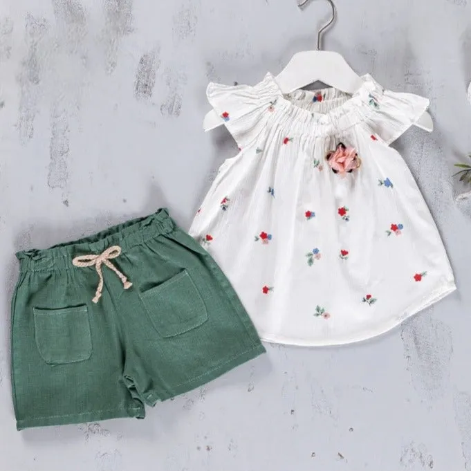 Flower Lover Girls Casual Set