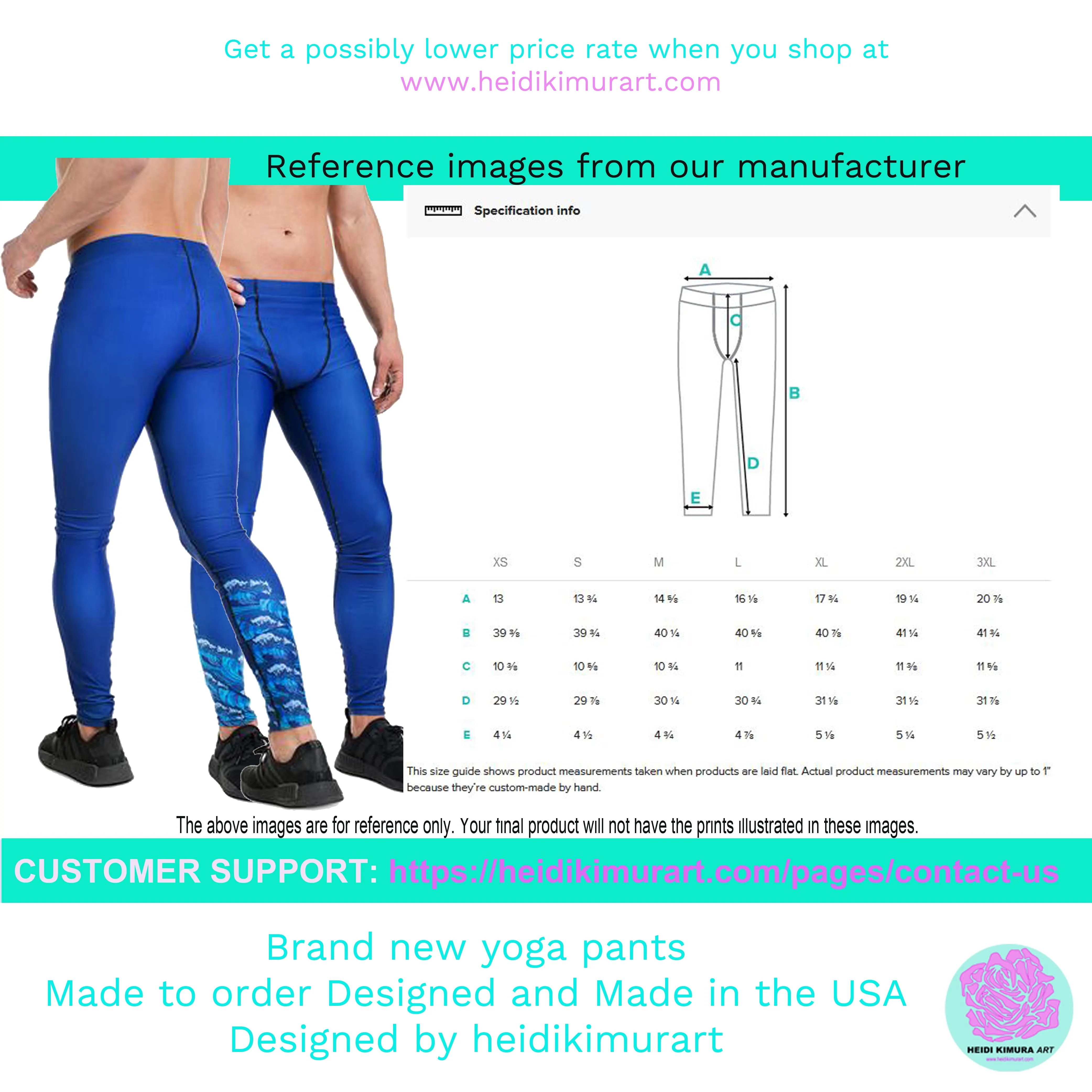 Free Flying Bird Print Men's Yoga Pants Running Tights Leggings- Made in USA/ Europe