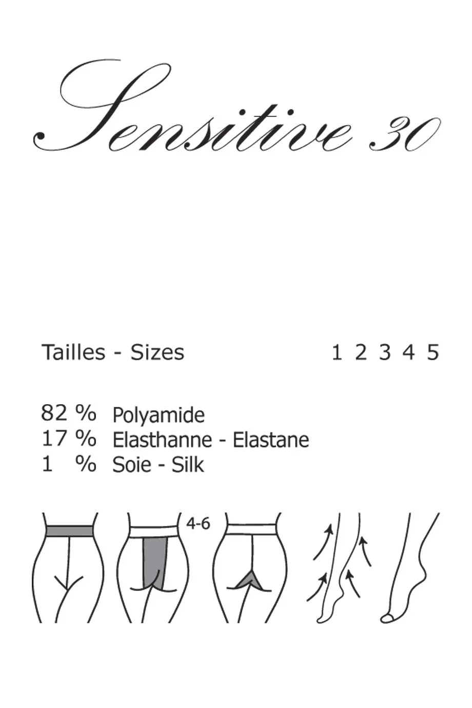 GERBE SENSITIVE 30 Rubis Tights