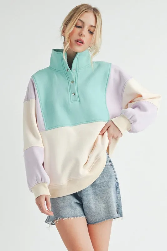 Glo Colorblock Pullover