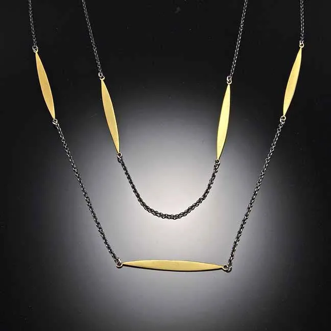 Gold Leaf Chain Necklace