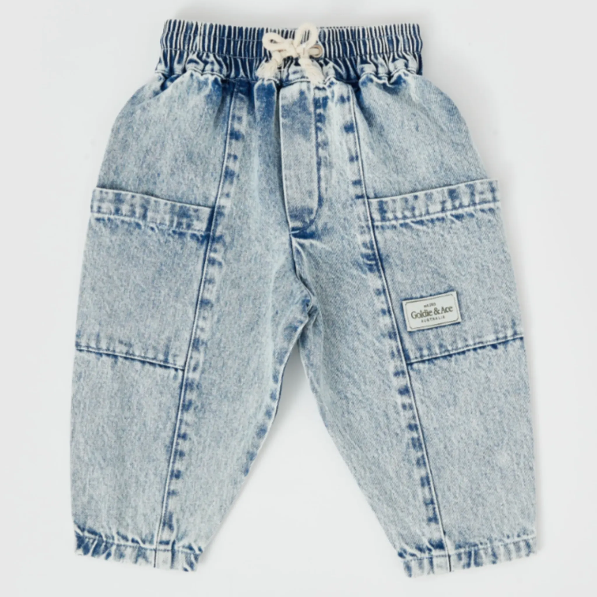 Goldie   Ace - Kit Denim Pocket Pant - Light Denim