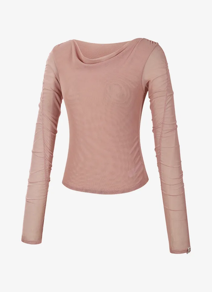 Grande Line Layered Shirring Long Sleeves