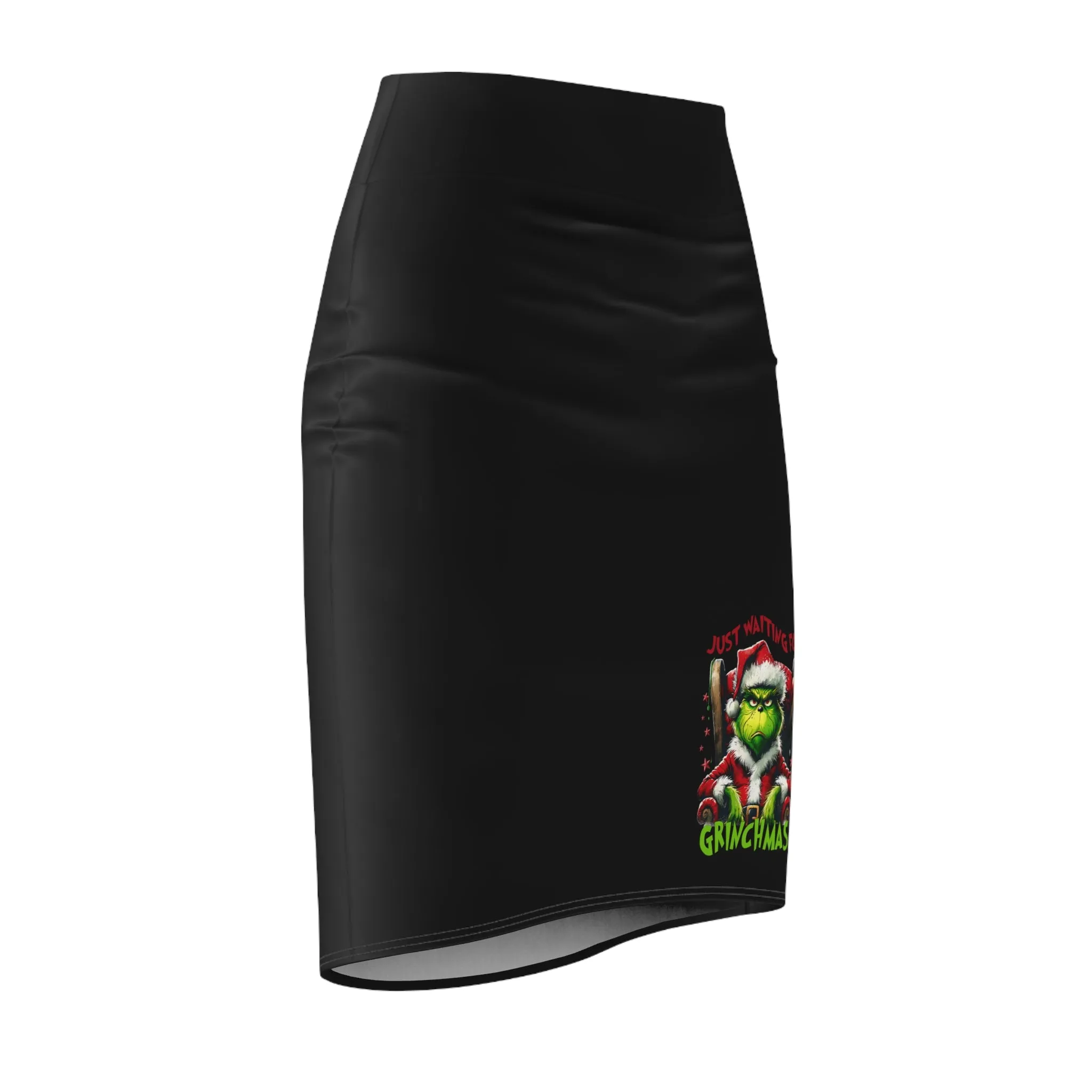 Grinchmas Women's Pencil Skirt - Festive Holiday Fashion