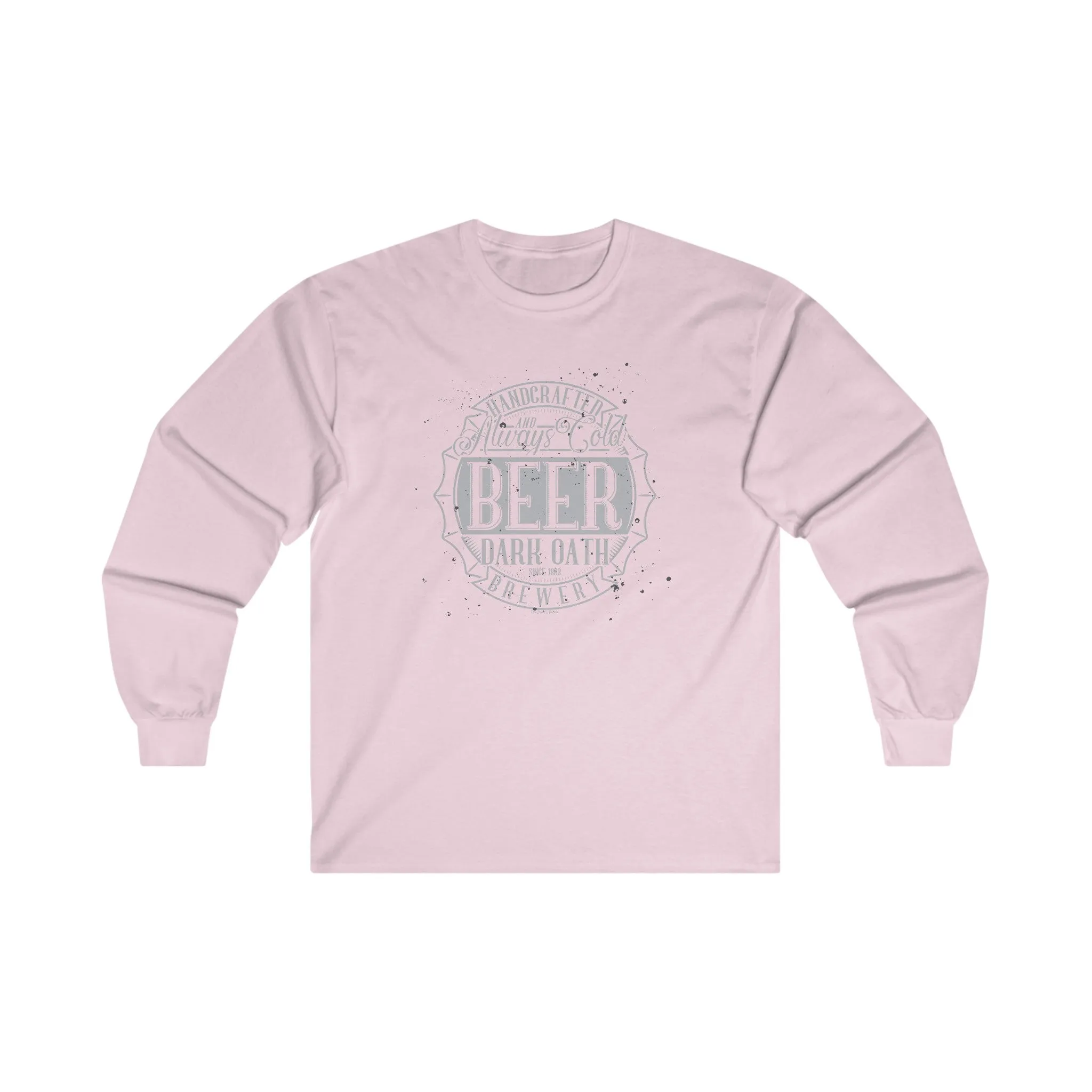 Handcrafted and Always Cold Beer Long Sleeve Tee