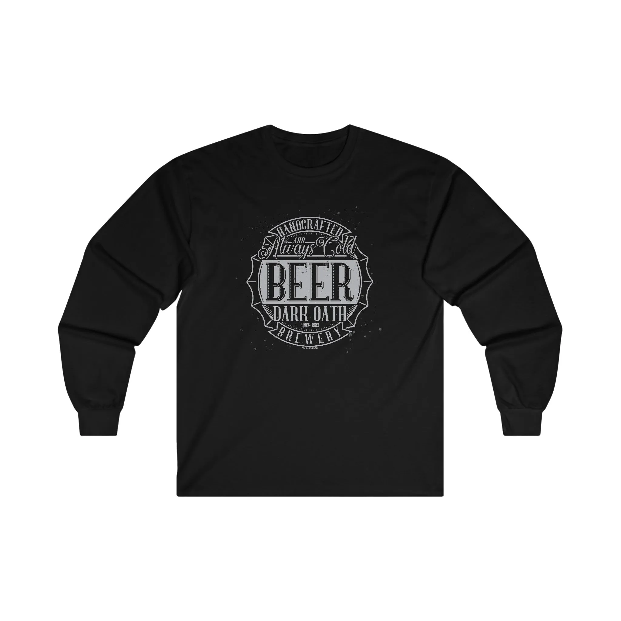 Handcrafted and Always Cold Beer Long Sleeve Tee