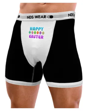 Happy Easter Decorated Eggs Mens Boxer Brief Underwear