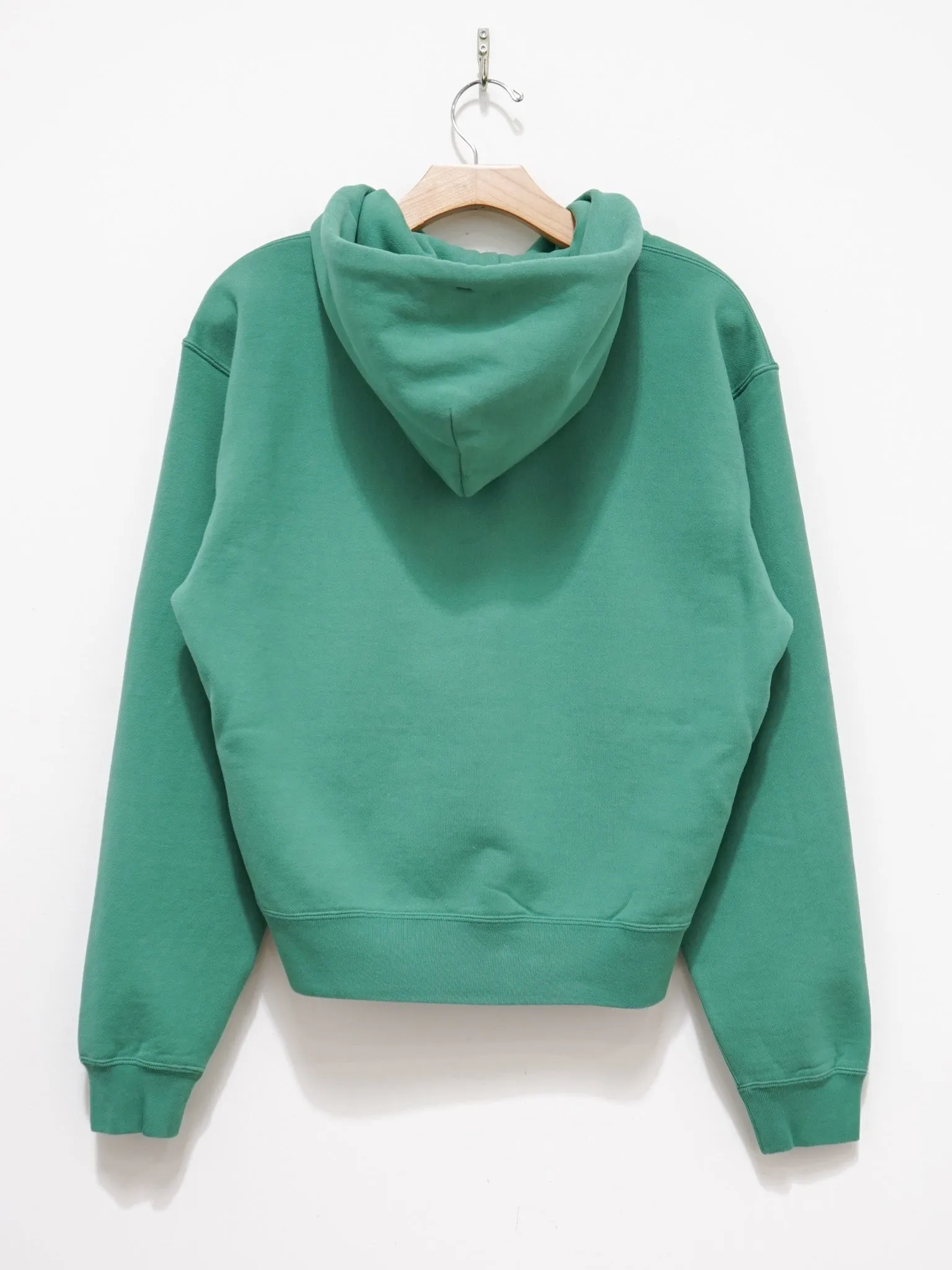 High Count Heavy Sweat Pullover Parka - Jade Green