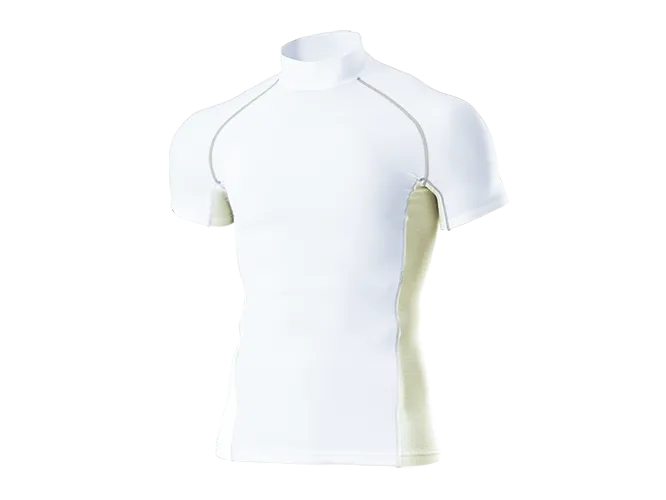 High-Neck Short Sleeve Base Layer Top