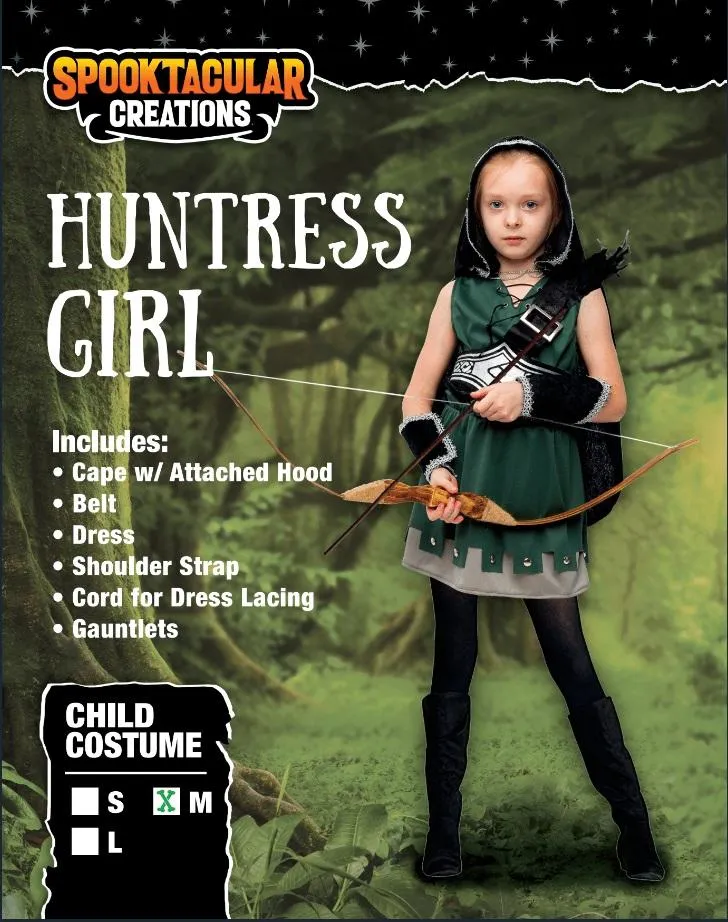 Hooded Huntress Costume Set