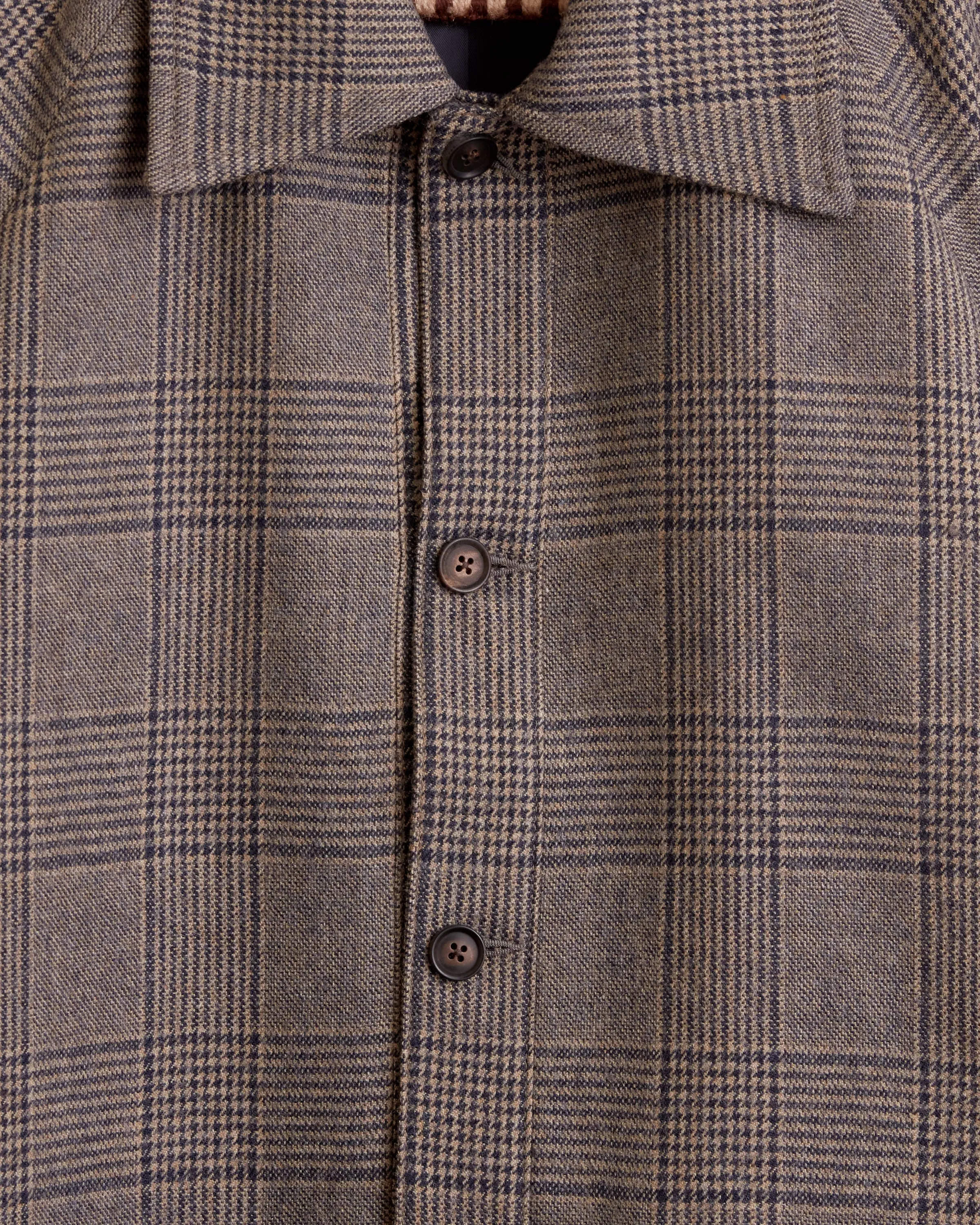 Houndstooth Check Coat - XS