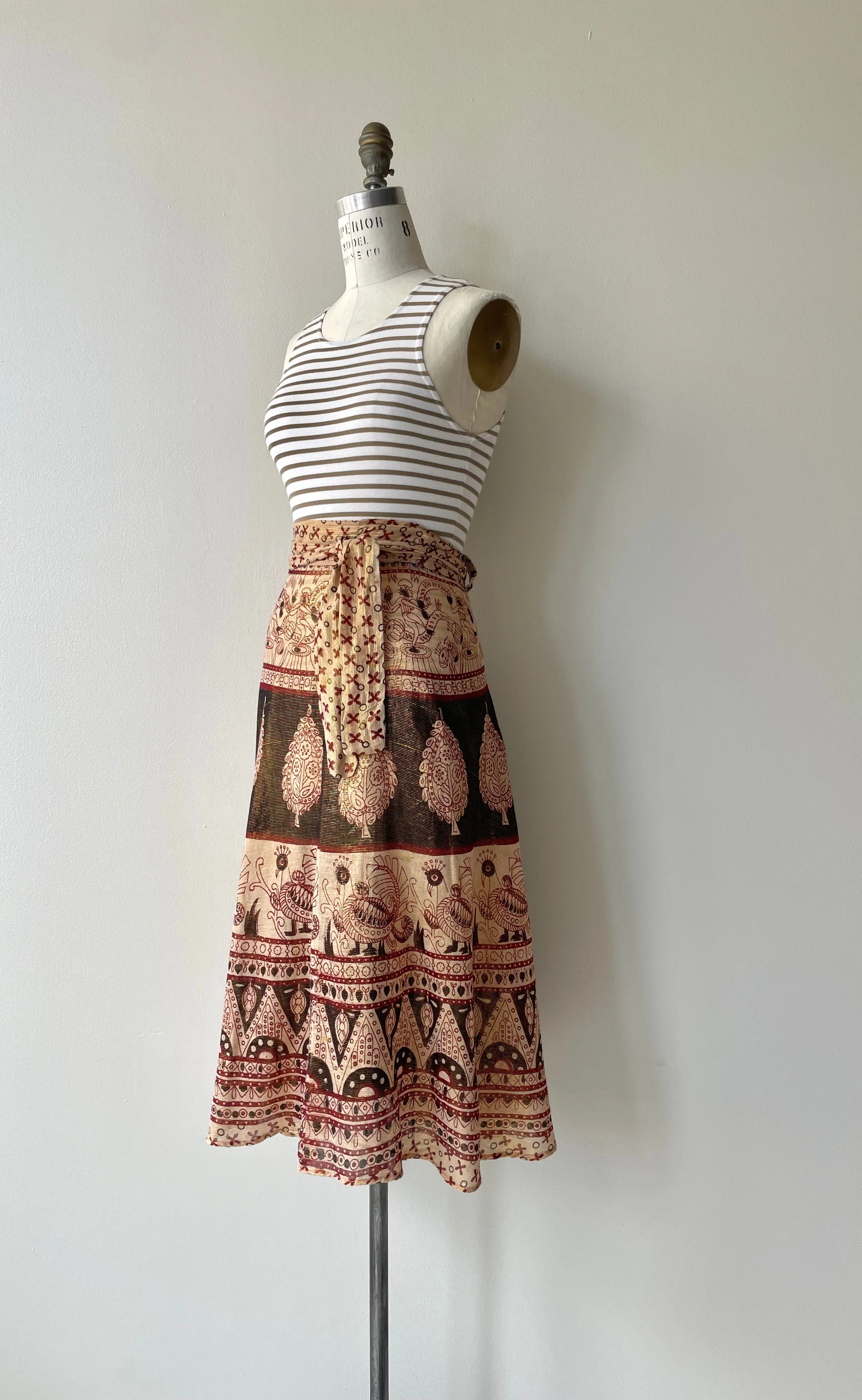 Indian Cotton Wrap Skirt