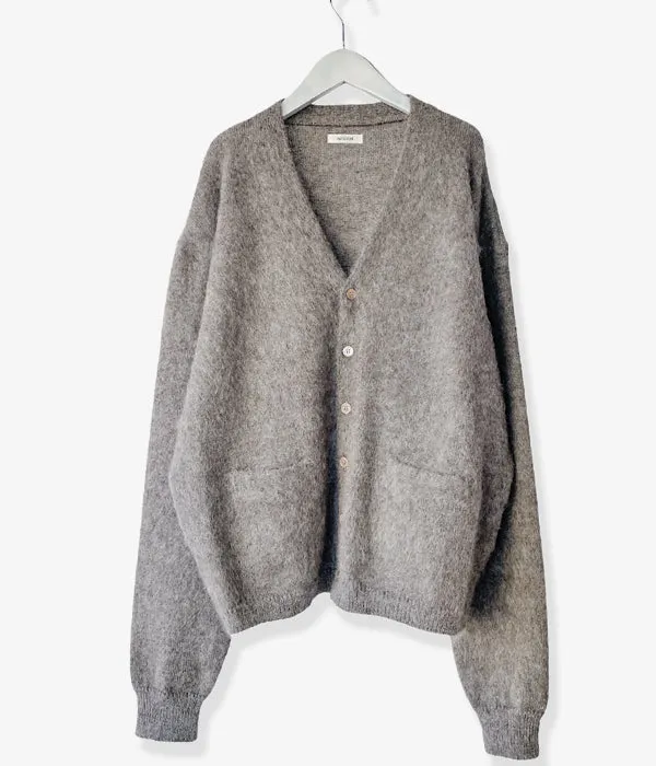 INTERIM/50'S KID MOHAIR CARDIGAN (H.GRAY)