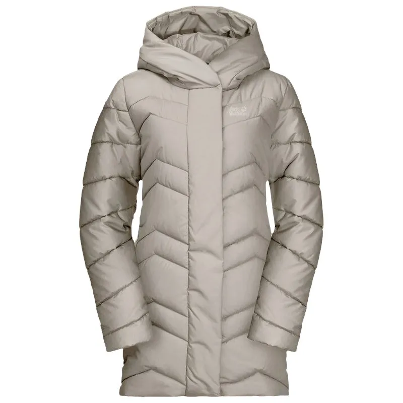 Jack Wolfskin Kyoto Women's Coat - Dusty Grey - UK 6