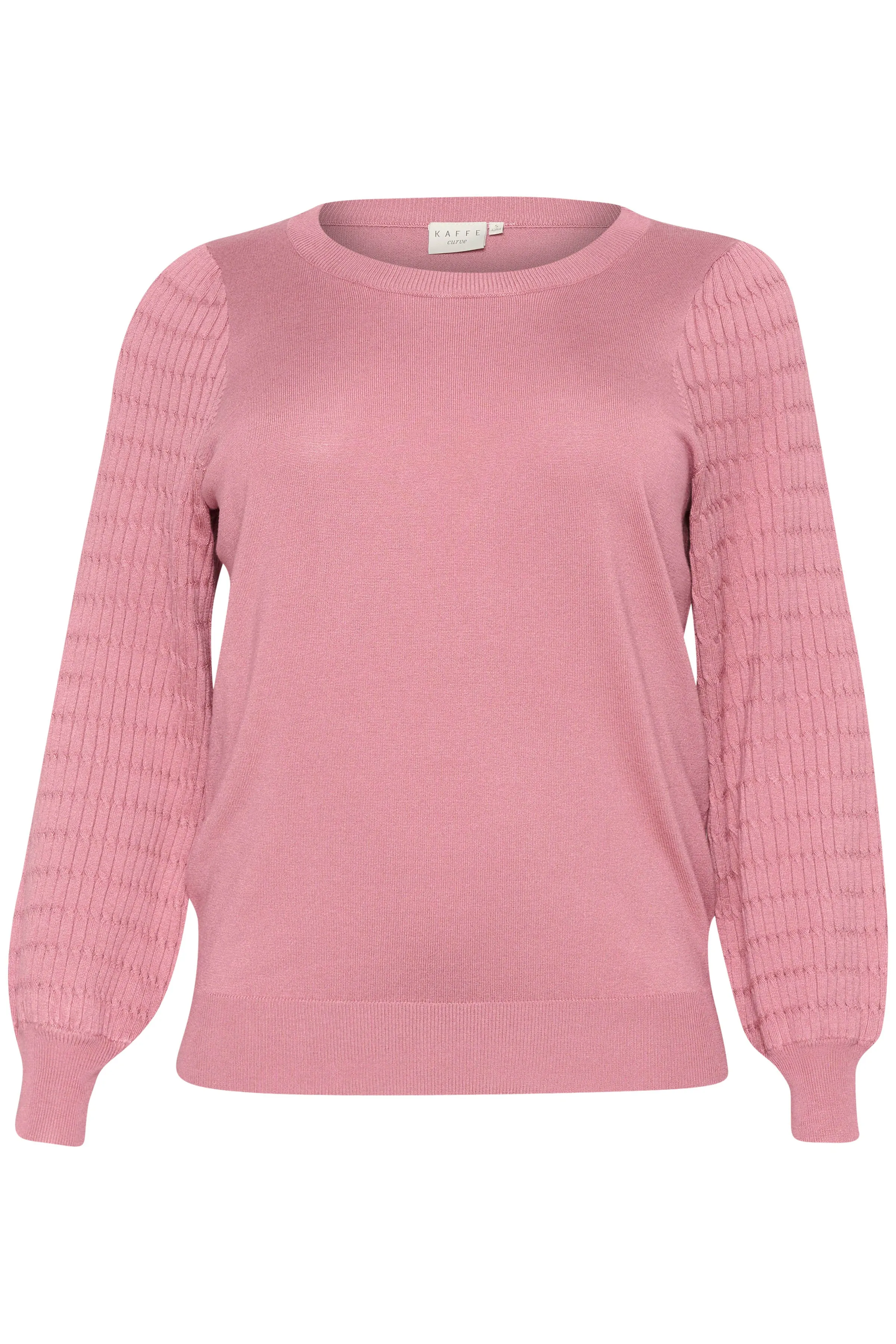 Kaffe Curve Lini Knit Jumper in Pink