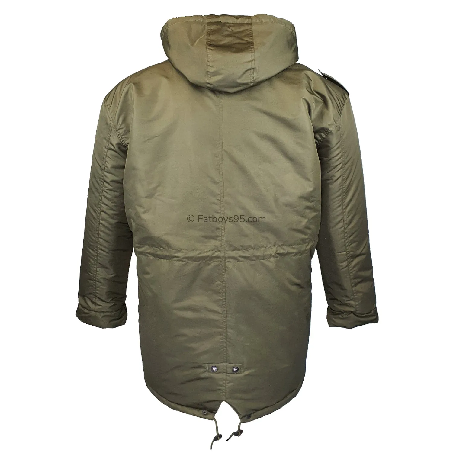 Kam Sherpa Lined Parka Coat - KBS KV112 - Army Green