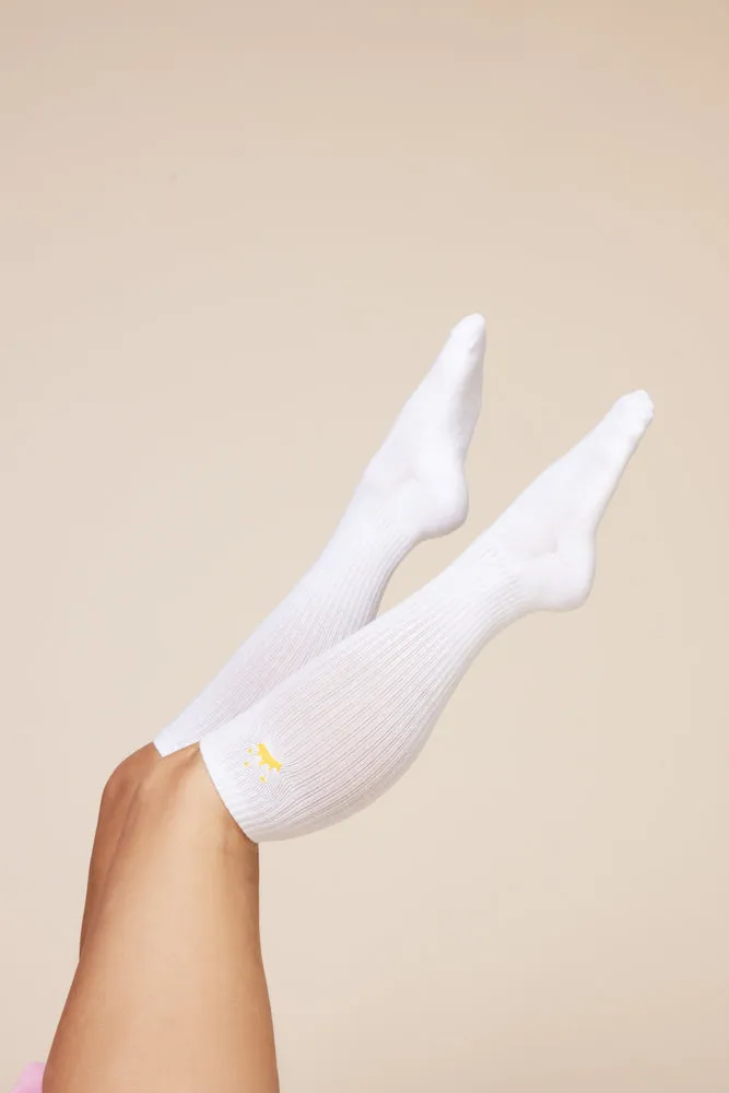 Knee High Socks - Bright White