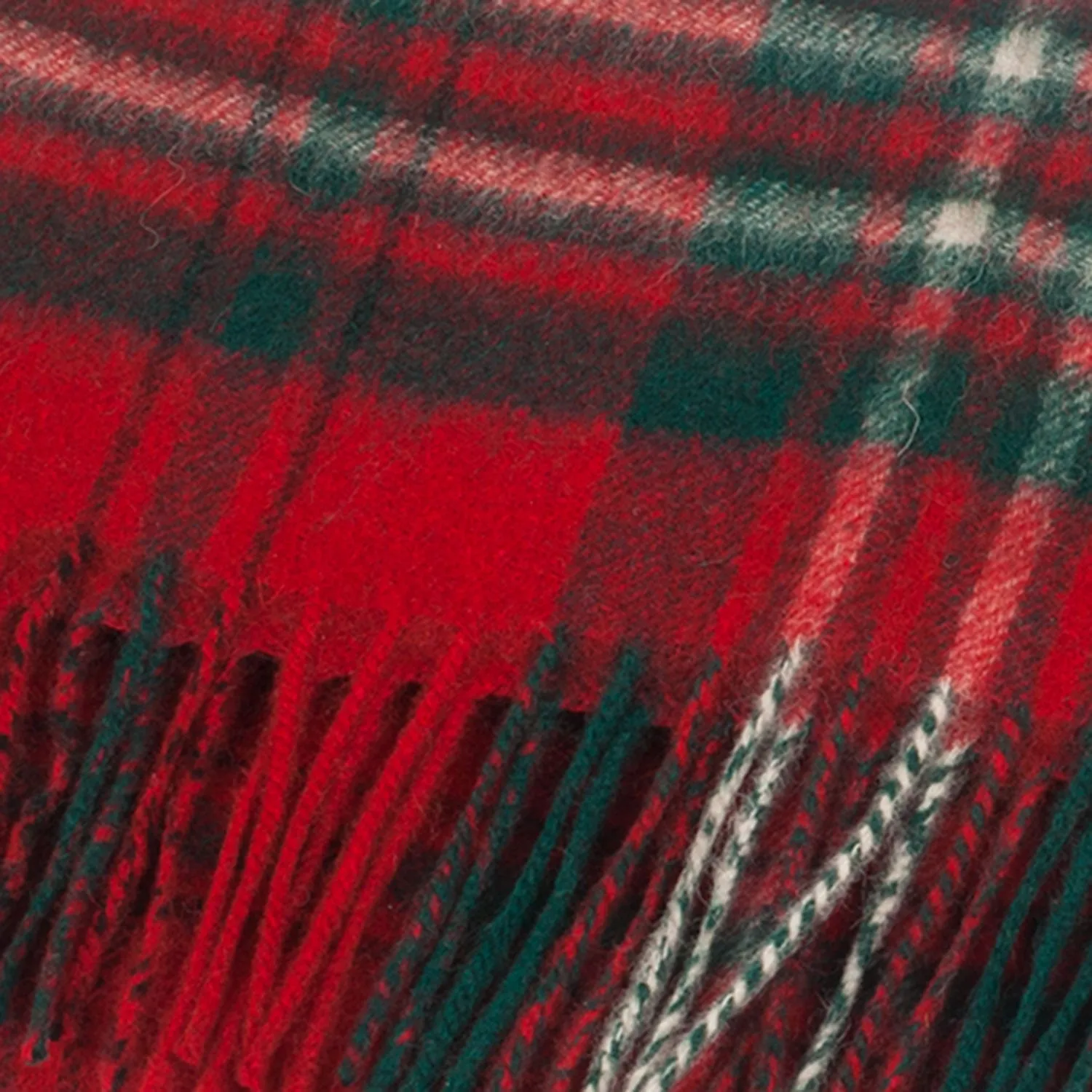 Lambswool Scottish Tartan Clan Scarf  Scott Red