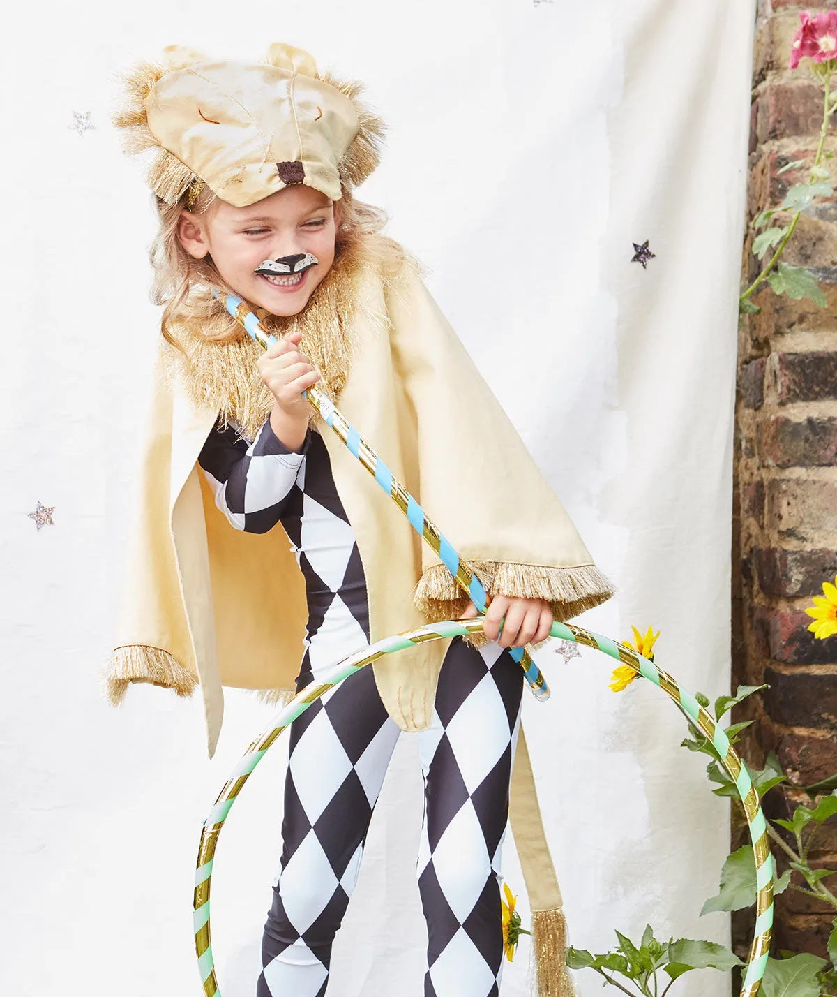 Lion Dress Up Cape - Gold