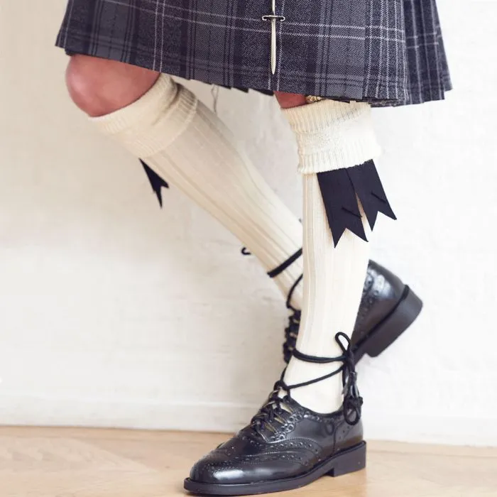 Lochcarron - Kilt Hose - Wool - White