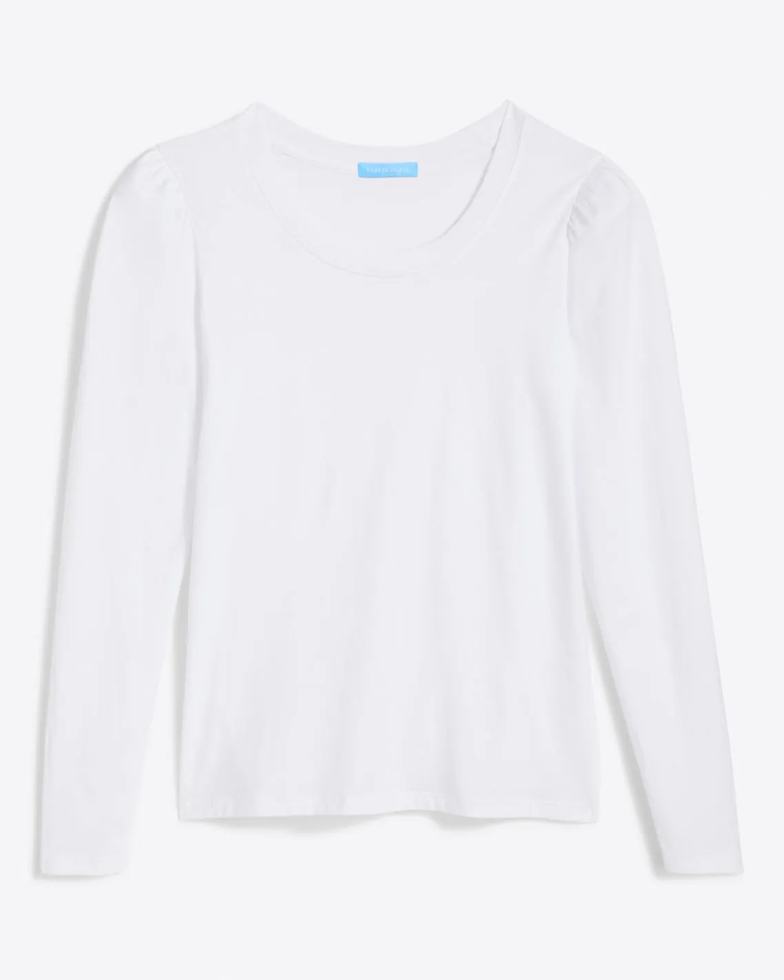 Long-Sleeve Easy Knit Top in White