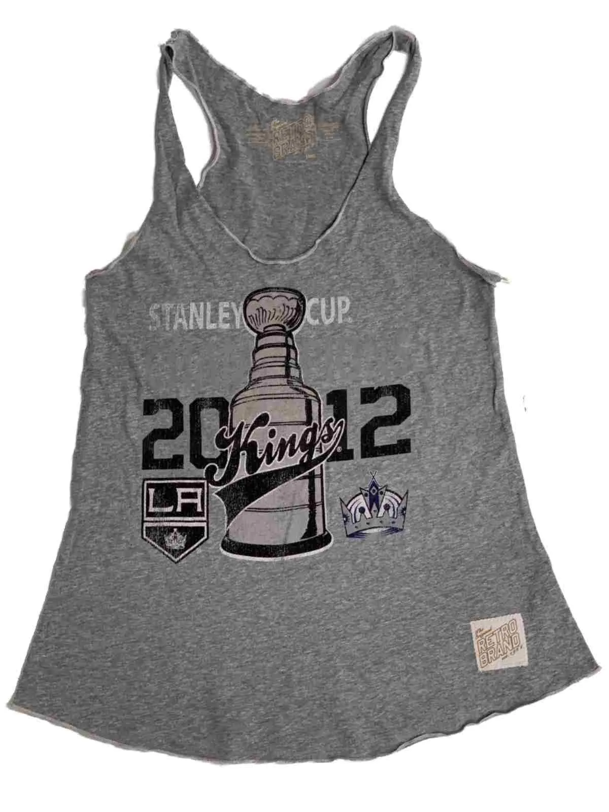 Los Angeles LA Kings Retro Brand WOMEN 2012 Stanley Cup Champs Tank Top