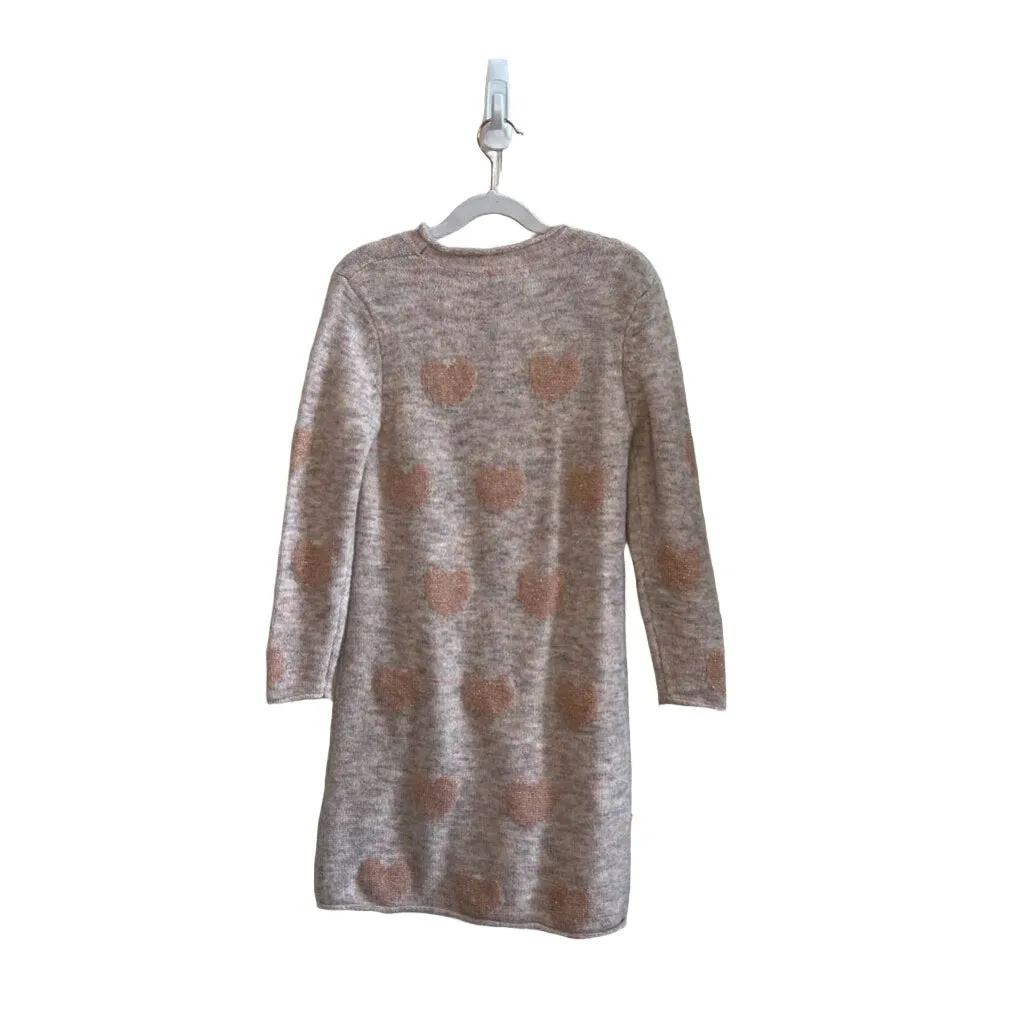 LS Sweater Dress / Glitter Hearts