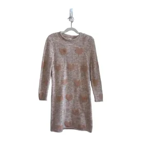 LS Sweater Dress / Glitter Hearts