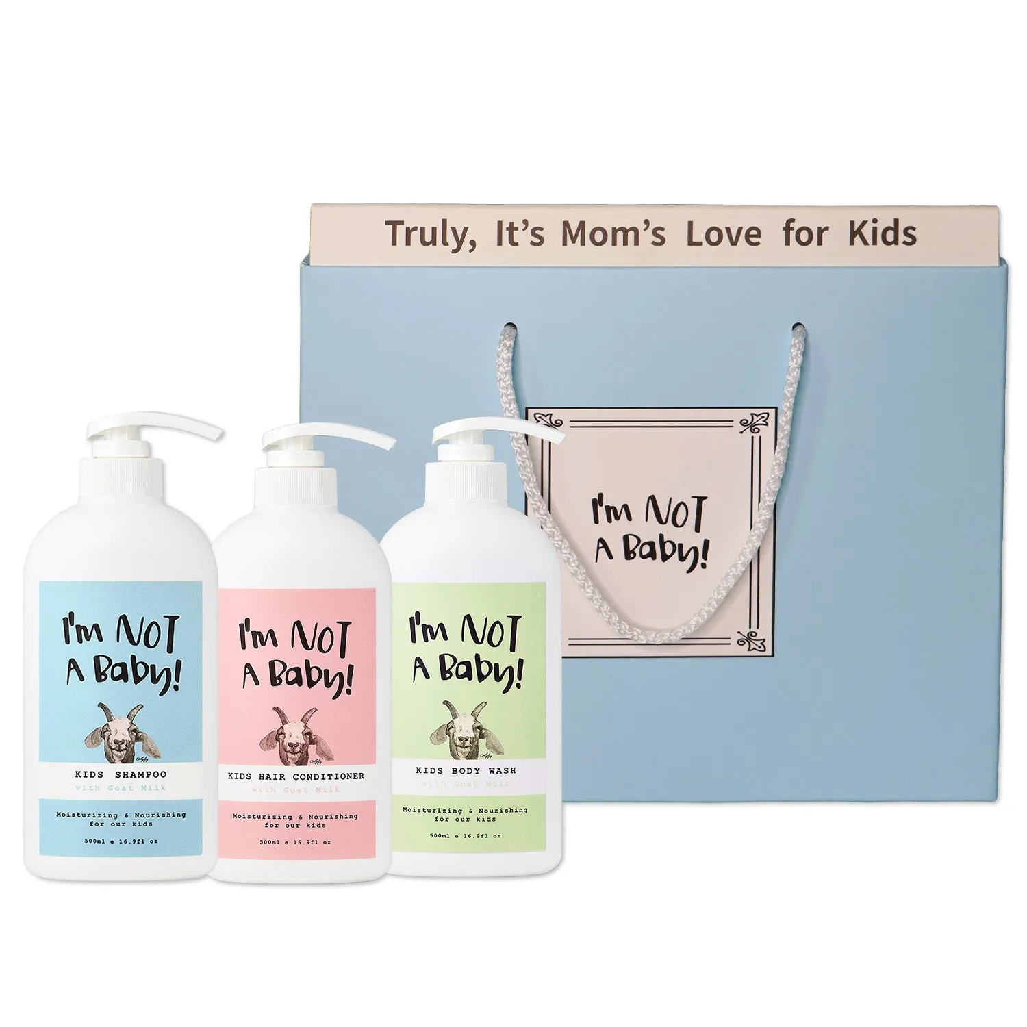 <I'm NOT Baby!> Kids Shower Gift Set 06 | Kids Shampoo, Hair Conditioner, Body Wash for Kids