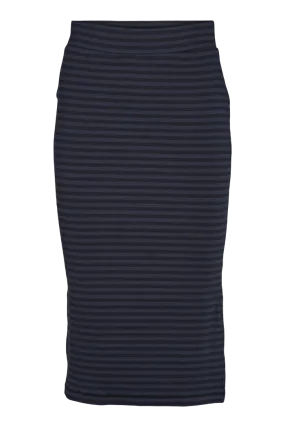 Ludmilla Long Skirt - Black/Navy