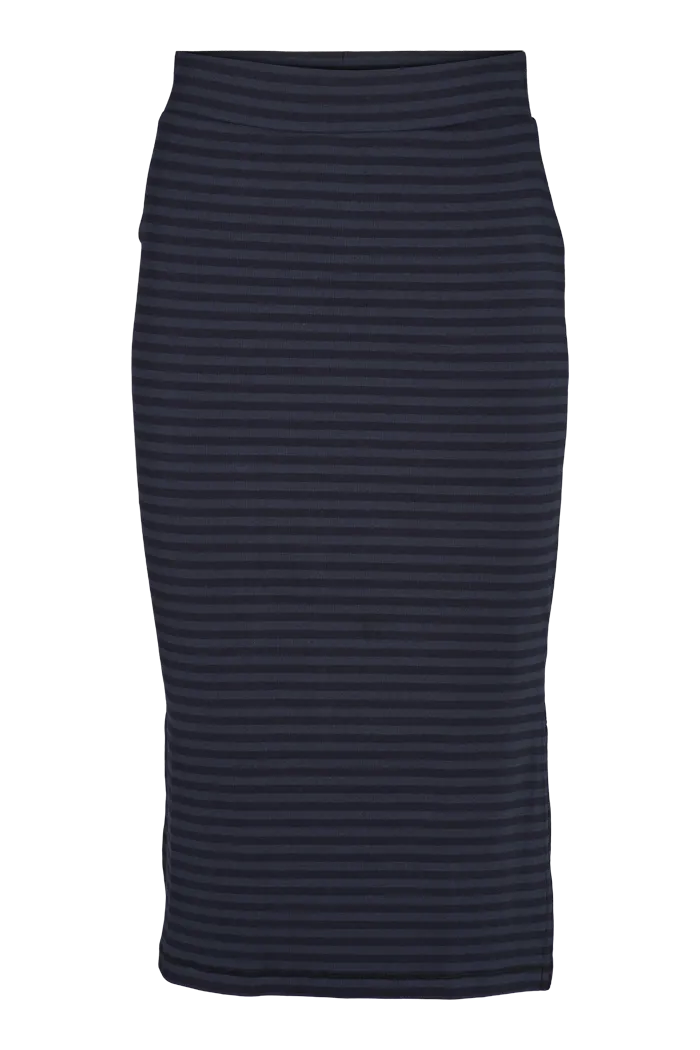 Ludmilla Long Skirt - Black/Navy