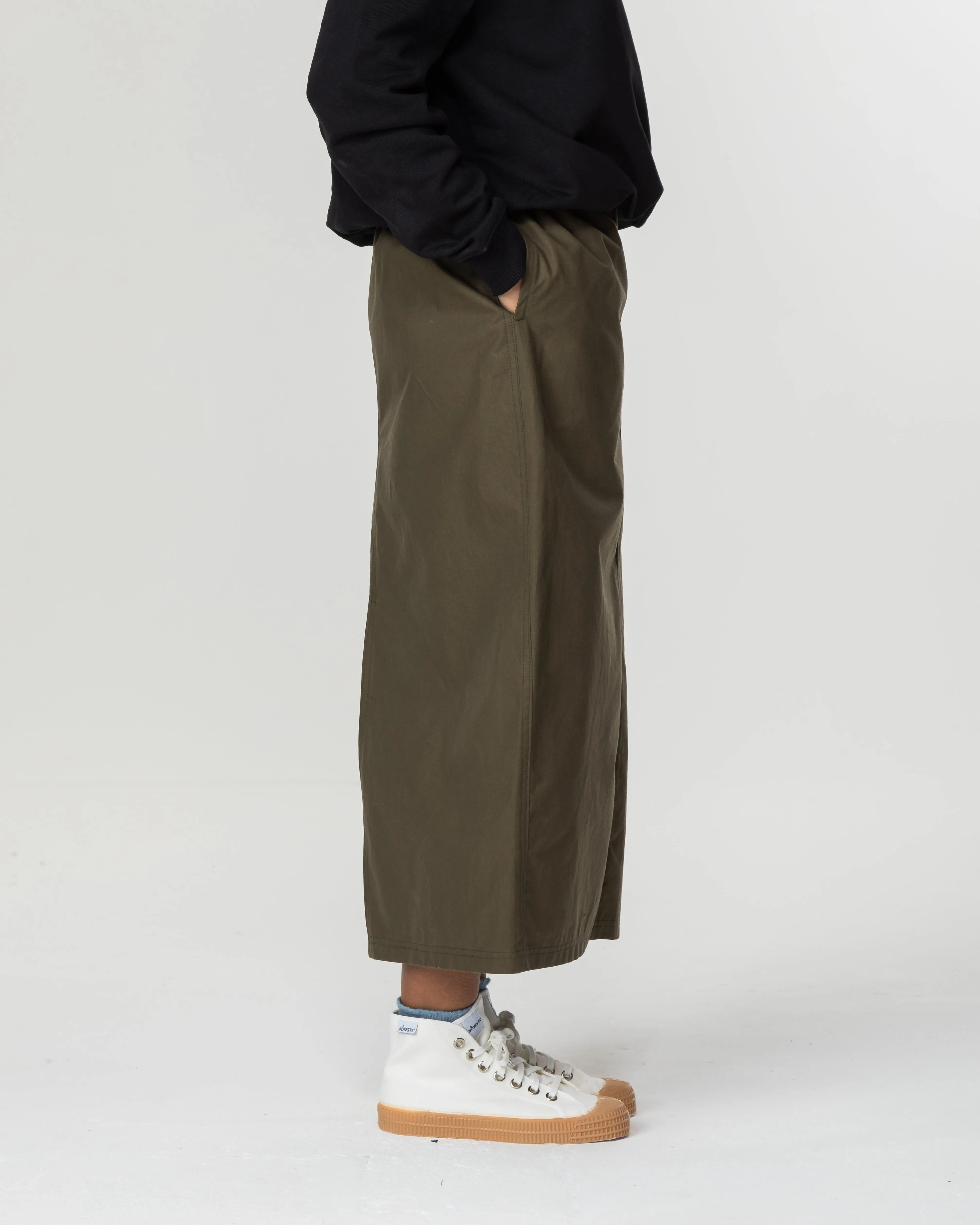 Lyra Long Skirt - Khaki Green