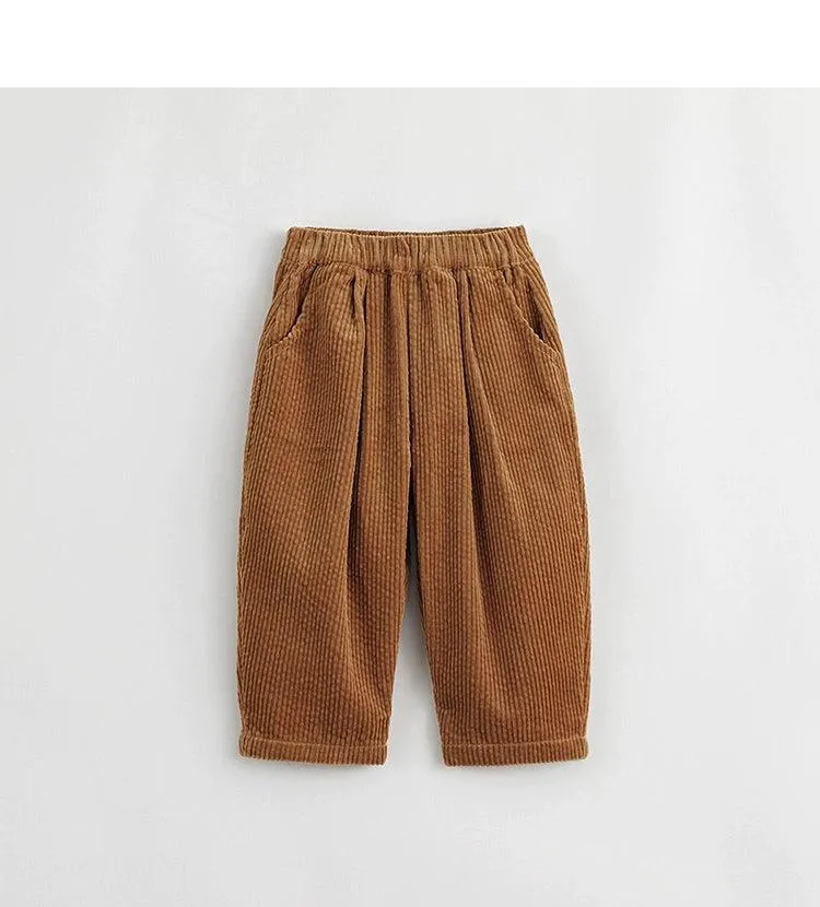 MARC & JANIE Boys Girls Loose Corduroy Pants 232017