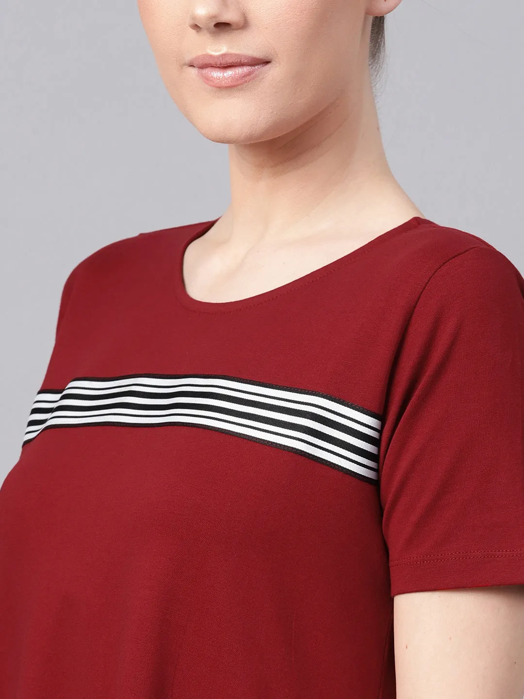 Maroon Tent Athleisure Dress