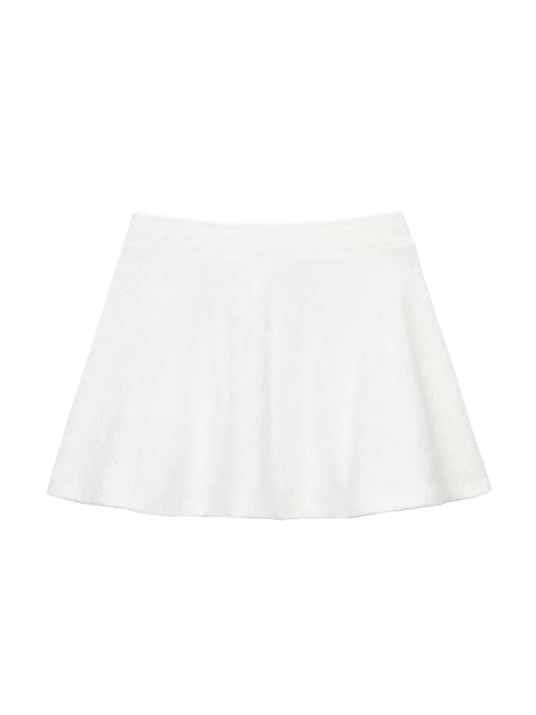 MC Terry Flare Skirt- Off White