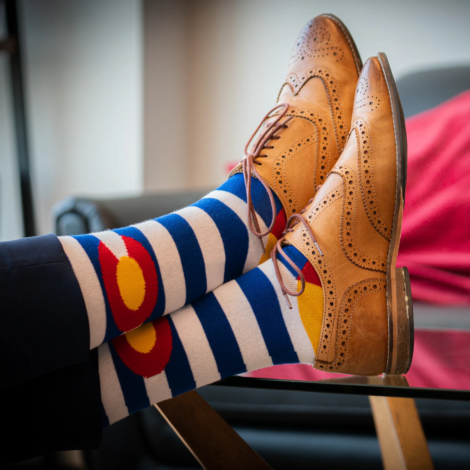 Men's Colorado Flag Dress Socks